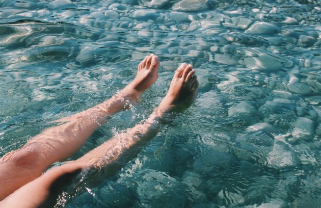 Feet in Water
